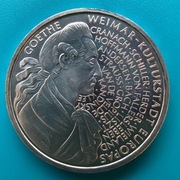 10 marek 1999 F Niemcy 250 rocznica urodzin Goethego  Ag 0925 waga 15,5