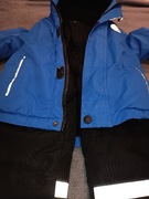 Dziecięcy kombinezon narciarski – czarno-niebieski, rozmiar 98.