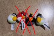Angry Birds pluszowe breloki breloczki zestaw 4 sztuki Angry Birds