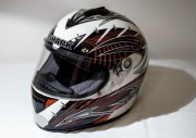 Kask Shark RSX Hook XS biało-czerwono-czarny 55cm