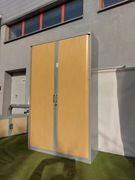 Metalowa szafa Steelcase żaluzja roleta 200 x120 x 43 cm do garażu, piwnicy