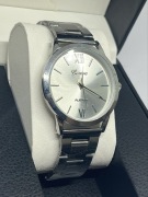 Zegarek damski Geneva srebrny stalowy elegancki minimalistyczny