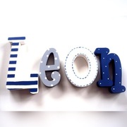 literki 3d imię dziecka 20 cm + 3 dekory gratis