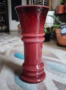 Rubinowy Wazon HS Tarnowiec proj. Jerzy Słuczan-Orkusz Kolorowe Szkło PRL