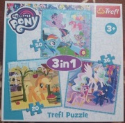 Puzzle Trefl My Little Pony 3 in 1