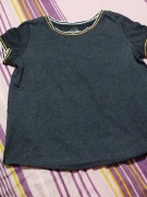 Szara grafitowa krótka i szeroka bluzka EDC by Esprit L 40 