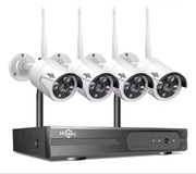 Kamery bezprzewodowe (4 szt.) ze stacją nagrywającą