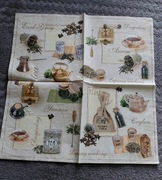 Herbaty świata serwetki decoupage herbaciarki