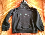 Cheshire cat czarna bluza z kapturem 12/14