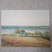 Obraz pejzaż akwarela