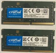 Pamięć Ram 100% Memtest Sodimm 8Gb Crucial sodimm DDR4 8 Gb 2666 mhz