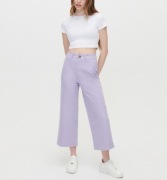 Lawendowe jeansy culotte z wysokim stanem HOUSE 6308M-04X r. S