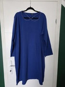 Seraj piękna chabrowa sukienka cyrkonie plus size xxxl 50 52