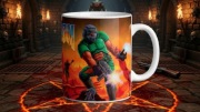 Doom 1 gra retro prezent dla gracza geeka kubek gadzet 