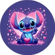 Opłatek na tort.Lilo i Stich.