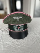 Niemiecka czapka oficerska M34 (typu crusher) - wojska pancerne rozm. 57