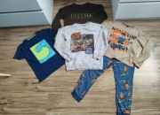 Zestaw paka 134 140 bluza koszulka piżama 