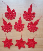 ZAWIESZKA OZDOBA ŚWIĄTECZNA KOMPLET 8 SZTUK 