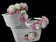 Koszyczek i opaska do sypania kwiatków 