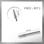 Frez (bit J) karbidowy wykonany z syntetycznych diamentów! Nowy!