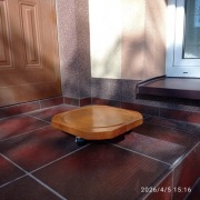 podstawka dla kwiatów, donic, wazonów, waz itp. na kółkach drewno, 32 cm