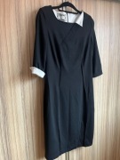 Elegancka czarna sukienka dzianina ładna wygodna