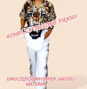 Przepiękny dres firmy Tatu na większe Panie materiał chłodzący 