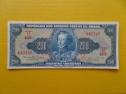 Brazylia 200 Cruzeiros 1964 Pick 171 UNC 