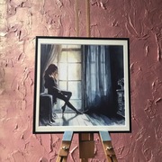 Obraz, akwarela, Kobieta