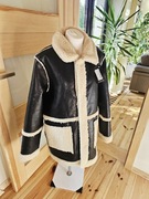 Nowy czarny kożuch Boohoo L 40 dwustronny