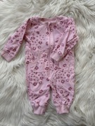 Pajacyk niemowlęcy zapinany na zamek w panterkę