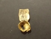 Złoto Zabytek Stare złote korony dentystyczne  p. 750 waga 2,259. 