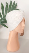 Opaska turban, opaska przeplatana - wełna z alpaki, wełna merino