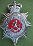 Kent Constabulary Duża blacha z kasku bobbiego