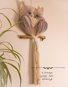 Sowa makrama handmade 