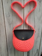 Torebka Debora neonowy róż MUST HAVE handemade 