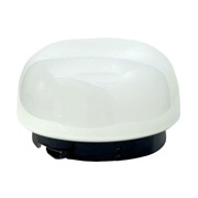 Plafon RZB – Niemcy, lata 70., szkło opalowe, 22 cm, E27