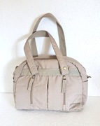 Pojemna beżowa torebka cargo na ramię kieszenie hippie grunge coquette