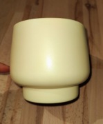 Osłonka doniczki ceramiczna żółta 