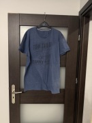 T-shirt męski z nadrukiem niebieski Tom Tailor rozmiar XXL