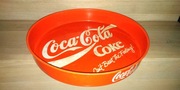 Taca Coca Cola stara metalowa duża 38cm