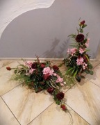 STROIK na grób cmentarz kompozycja WIĄZANKA na płytę nagrobną + BUKIET