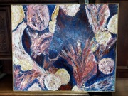 Obraz olej na płótnie abstrakcja 121x102cm