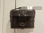 Stary brązowy skórzany futerał pokrowiec etui do aparatu Kodak Retina 1B