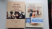 Zestaw 2 ksiązek:  Śluby polskie i ŻYCIE TOWARZYSKIE W XIX WIEKU