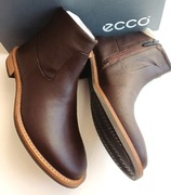 Botki sztyblety klasyczne Ecco rozmiar 36 brązowe skórzane skóra naturalna