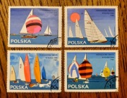 MISTRZOSTWA ŚWIATA W ŻEGLARSTWIE 1965 Polska Gdynia Klasa FINN ISAF 4szt.