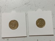  2 Monety kolekcjonerskie Czechosłowacja 20 halerzy z 1973