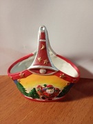 Świąteczny koszyczek dekoracyjny – ozdoba Boże Narodzenie (B61)