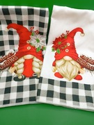 Zestaw dwóch dużych ręczników ściereczek światecznych 